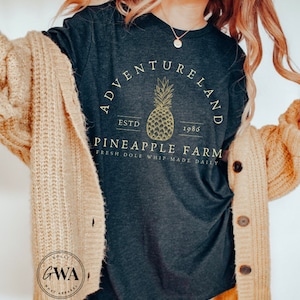 Adventureland Pineapple Farm Adult Unisex Short Sleeve Jersey T-Shirt (AT407)