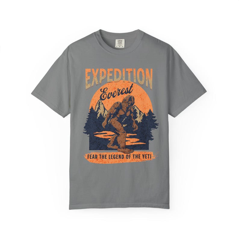 Expedition Everest Legend of the Yeti Adult Unisex Garment-Dyed Comfort Colors™ T-Shirt (ACCT117) zdjęcie 10