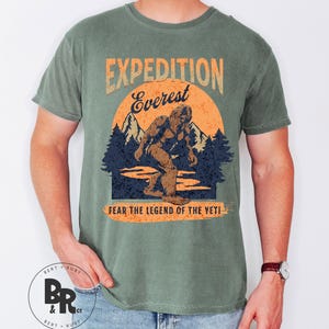 Expedition Everest Legend of the Yeti Adult Unisex Garment-Dyed Comfort Colors™ T-Shirt (ACCT117) zdjęcie 3