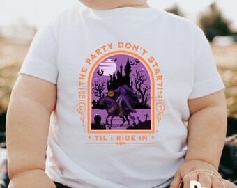 The Party Don't Start Til I Ride In Headless Horseman Infant Unisex Short Sleeve Jersey T-Shirt (IT154) * HM
