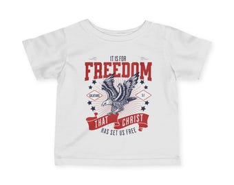 Gálatas 5:1 Camiseta unisex de manga corta para bebé (IT313)