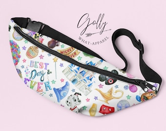 Best Day Ever Park Icons Fanny Pack Crossover Belt Bag (FB10)