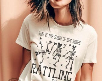 Skeleton Dance Dry Bone Rattling Ezekiel 37:7 Adult Unisex Short Sleeve Jersey T-Shirt (AT386) * HM