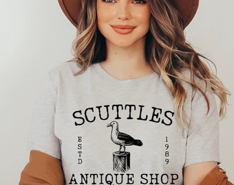 Scuttles Antique Shop Expert On Human Stuff Adult Unisex Short Sleeve Jersey T-Shirt (AT404)