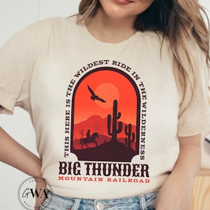 Big Thunder Mountain Railroad Adult Unisex Short Sleeve Jersey T-Shirt (AT138)