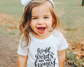 Pooh Kind Words are Like Honey Proverbs 16:24 Toddler Unisex Short Sleeve Jersey T-Shirt (TT372) * HM