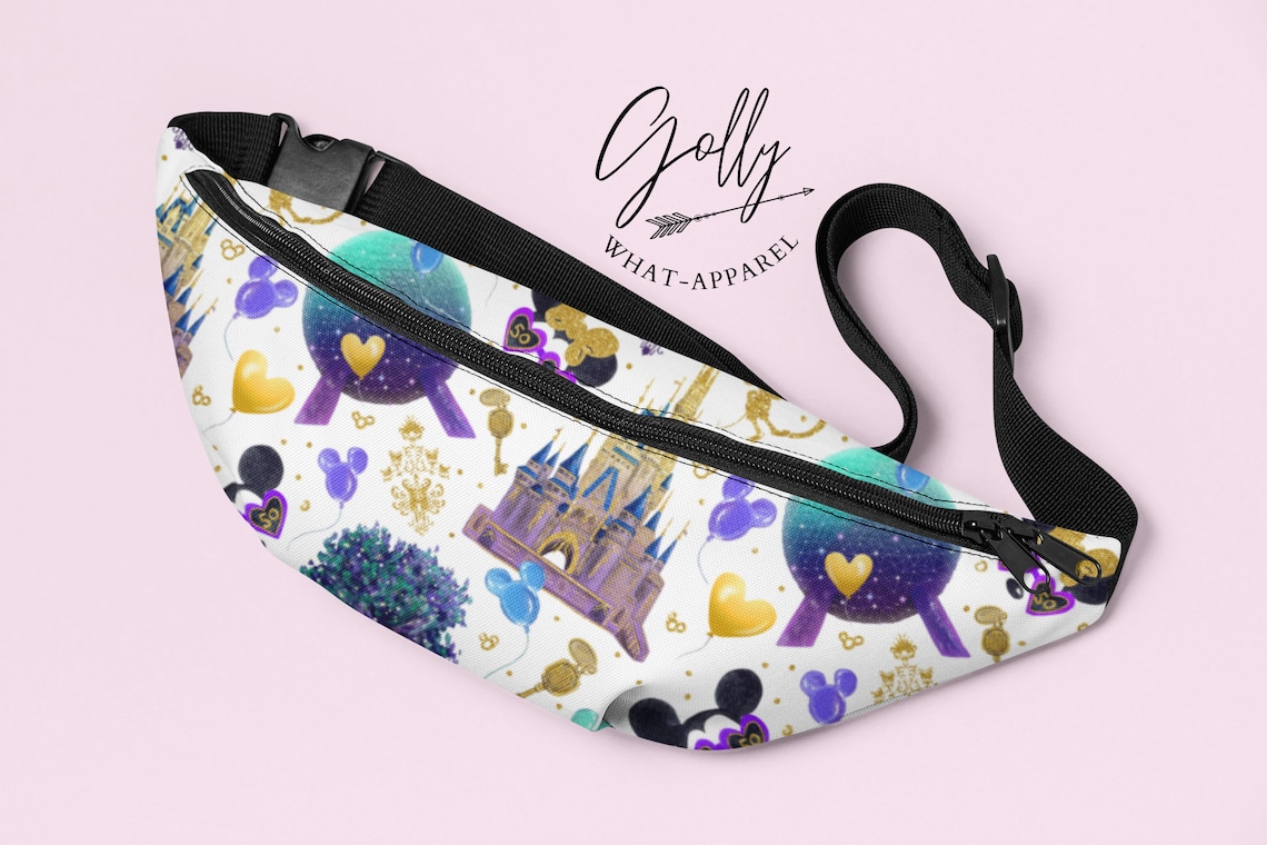 Disney 50th Fanny Pack Disney Fanny Pack Disney Park Bag Etsy