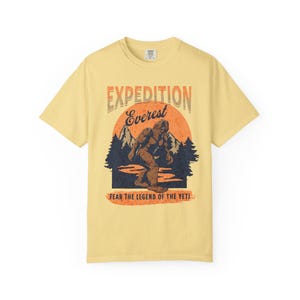 Expedition Everest Legend of the Yeti Adult Unisex Garment-Dyed Comfort Colors™ T-Shirt (ACCT117) zdjęcie 4