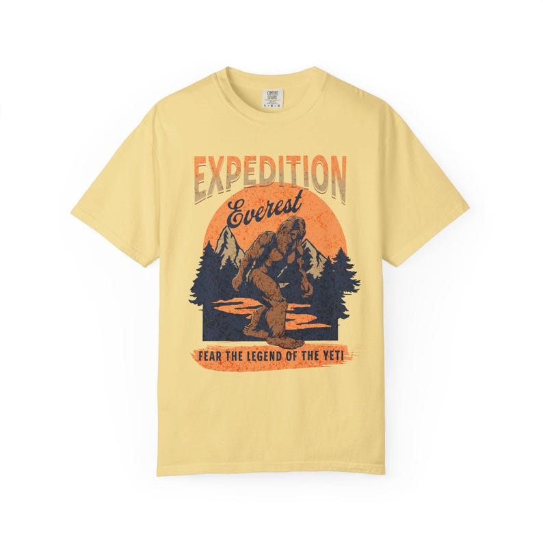 Expedition Everest Legend of the Yeti Adult Unisex Garment-Dyed Comfort Colors™ T-Shirt (ACCT117) zdjęcie 4