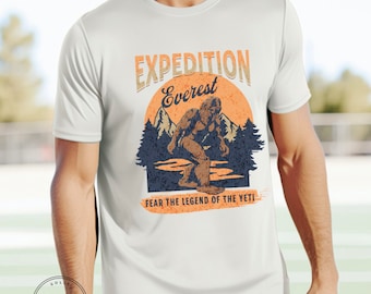 Expedition Everest Legend of the Yeti Adult Unisex Athletic Moisture Wicking Performance Tee (APT117)