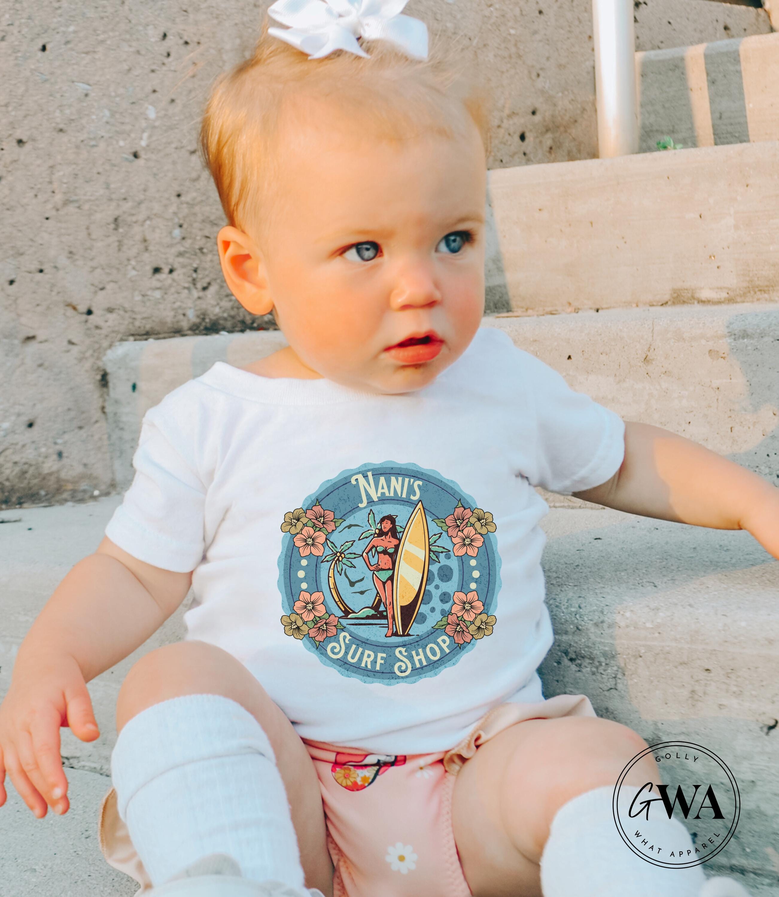 Nani's Surf Shop Infant Unisex Short Sleeve Jersey T-Shirt (IT107)