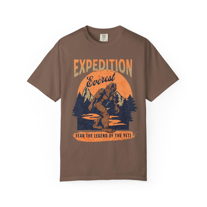 Expedition Everest Legend of the Yeti Adult Unisex Garment-Dyed Comfort Colors™ T-Shirt (ACCT117) zdjęcie 5