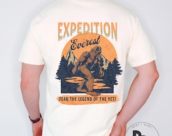 Expedition Everest Legend of the Yeti Comfort Colors™ Double-Sided Adult Unisex T-Shirt (ACCDST117)