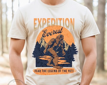 Expedition Everest Legend of the Yeti Adult Unisex Short Sleeve Jersey T-Shirt (AT117)