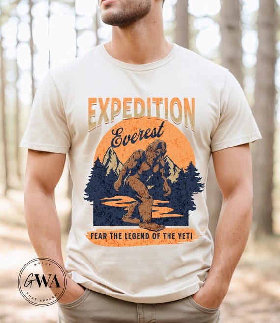 Expedition Everest Legend of the Yeti Adult Unisex Short Sleeve Jersey T-Shirt (AT117)