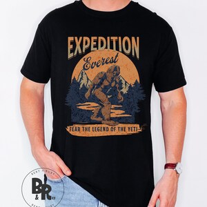 Expedition Everest Legend of the Yeti Adult Unisex Garment-Dyed Comfort Colors™ T-Shirt (ACCT117) zdjęcie 1