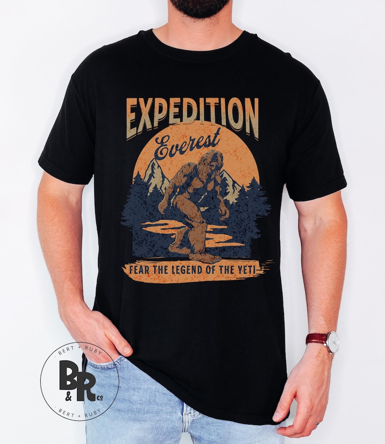 Expedition Everest Legend of the Yeti Adult Unisex Garment-Dyed Comfort Colors™ T-Shirt (ACCT117) zdjęcie 1