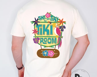 Enchanted Tiki Room Double Sided Adult Unisex Garment-Dyed Comfort Colors™ T-Shirt (ACCDST47)