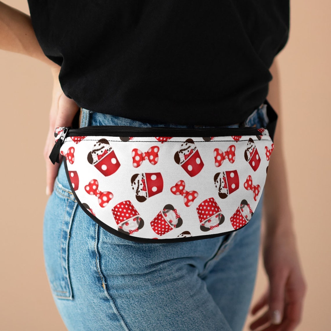 Minnie Ice Cream Fanny Pack Disney Fanny Pack Disney Park Etsy