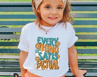Everything Is Satisfactual Splash Mountain Toddler Bella Canvas Unisex Short Sleeve T-Shirt (TT151)