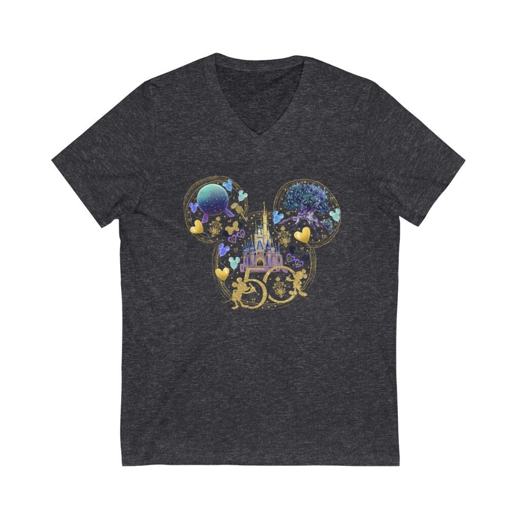 Discover Mickey Ears 50th Birthday Shirt V-Neck * Magic Kingdom Anniversary shirt