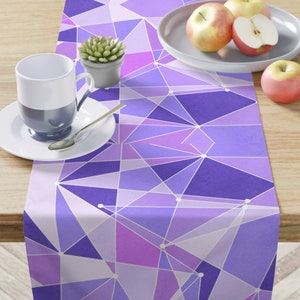 Meet Me At the Purple Wall Cotton Twill or Polyester Table Runner (TR557)