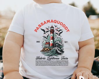 Passamaquoddy Lighthouse Tour Infant Rabbit Skins Unisex Short Sleeve T-Shirt (IT158) * Petes Dragon * Brazzle Dazzle