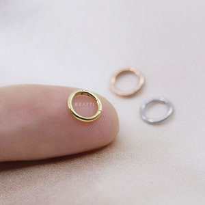 18G/20G • 5mm SUPER TINY Cartilage Hoop • 5mm Hinged Clicker Hoop • Ultra Tiny Hoop • 5mm Seamless Hinged Hoop