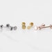 NEW 16G 18G 20G Tiny Flat Disc Threadless Push Pin Labret Stud • 2mm/2.5mm Tiny Dot Cartilage earring • Tragus stud • Flat Back Earrings