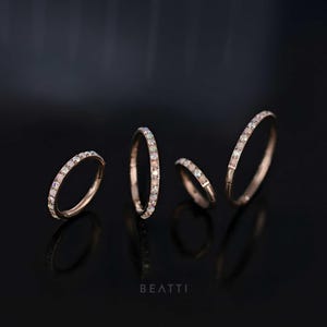 NEW ‣ 16G Magical Iridescent Clicker • Fire White Opal + Rainbow CZ Hinged Clicker Hoop • Opal Seamless Hinged Hoop Earring