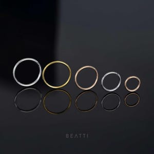 Tiny Cartilage Hoop/Clicker Hoop/Tiny Hoop Earrings/Tragus Earring/Small Hoop/Tragus Hoop/Seamless Hoop/Infinite Hoop Piercing/Helix
