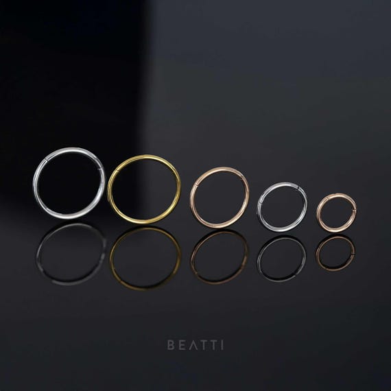 Tiny Cartilage Hoop/Clicker Hoop/Tiny Hoop Earrings/Tragus Earring/Small Hoop/Tragus Hoop/Seamless Hoop/Infinite Hoop Piercing/Helix