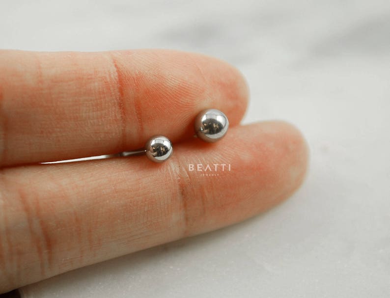 2mm/2.5mm/3mm/3.5mm Ball Barbell Piercing/ Cartilage Etsy UK