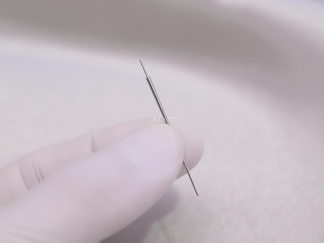 NEW ‣ BEATTI Threadless Insertion Pin • 18G 316L Steel • Flat Back Post ...