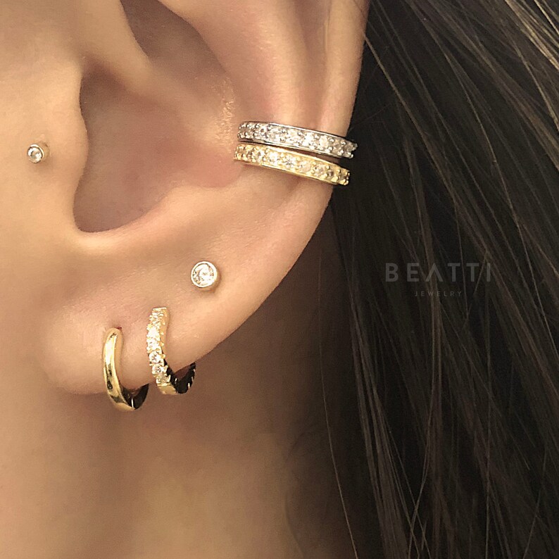 CZ Diamond Ear Cuff Non pierced conch ear cuff Conch Etsy