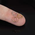 18G/20G • 5mm SUPER TINY Cartilage Hoop • 5mm Hinged Clicker Hoop • Ultra Tiny Hoop • 5mm Seamless Hinged Hoop