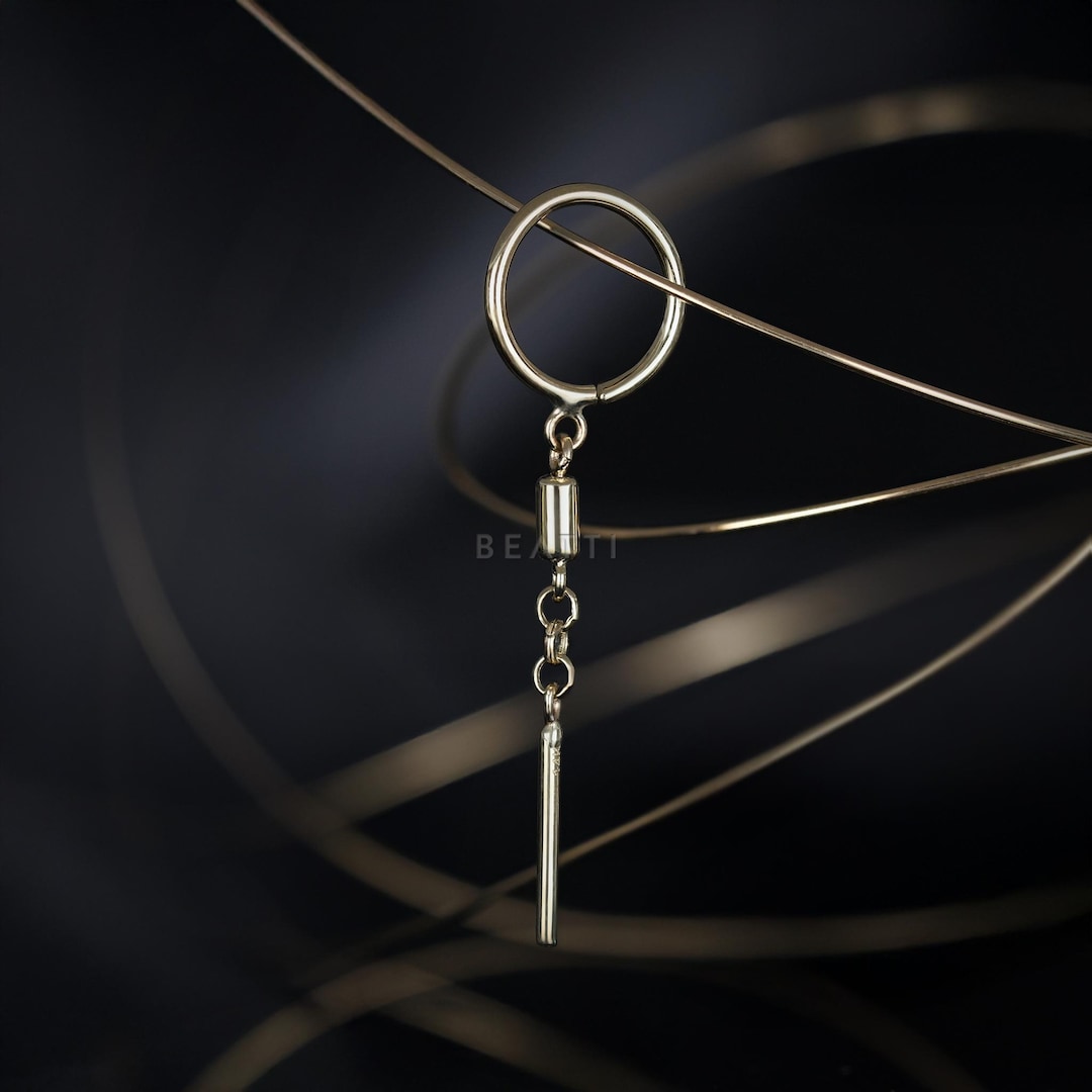 NEW ‣ Axis Drop • 14K Gold Twist-open Hoop Earring • Elegant & Modern ...