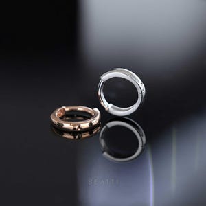 NEW ‣ 14k Solid Gold SUPER Tiny Huggie Hoop, 5mm 6mm Huggie Hoop, 14K Tiny Hoop, 14k Gold Mini Hoop, 14k Cartilage Hoop, Gold Hoop, Clicker