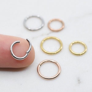 WINZIGE Knorpel Hoop/Clicker Hoop/Winzige Creolen/Tragus Ohrring/Kleine Hoop/Tragus Hoop/Nahtlose Hoop/Infinite Hoop Piercing/Helix