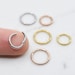 Tiny Cartilage Hoop/Clicker Hoop/Tiny Hoop Earrings/Tragus Earring/Small Hoop/Tragus Hoop/Seamless Hoop/Infinite Hoop Piercing/Helix