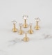 16G Gold Titanium Anodized Labret studs/ 1.5mm - 4mm Cartilage earring/Tragus stud/Internal thread/Lip rings/Monroe/Forward helix 