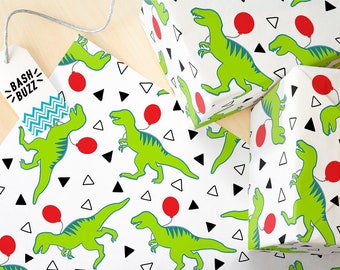 Geburtstag Dinosaurier Packpapier, Geburtstag Packpapier, Dinosaurier-Geburtstags-Party, Dinosaurier Geburtstag Packpapier, Geburtstag Geschenkverpackung