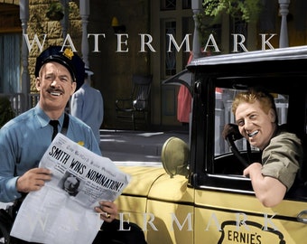 Custom DIGITAL DOWNLOAD Colorized Digital Oil Painting from the Classic Christmas Movie It's a Wonderful Life