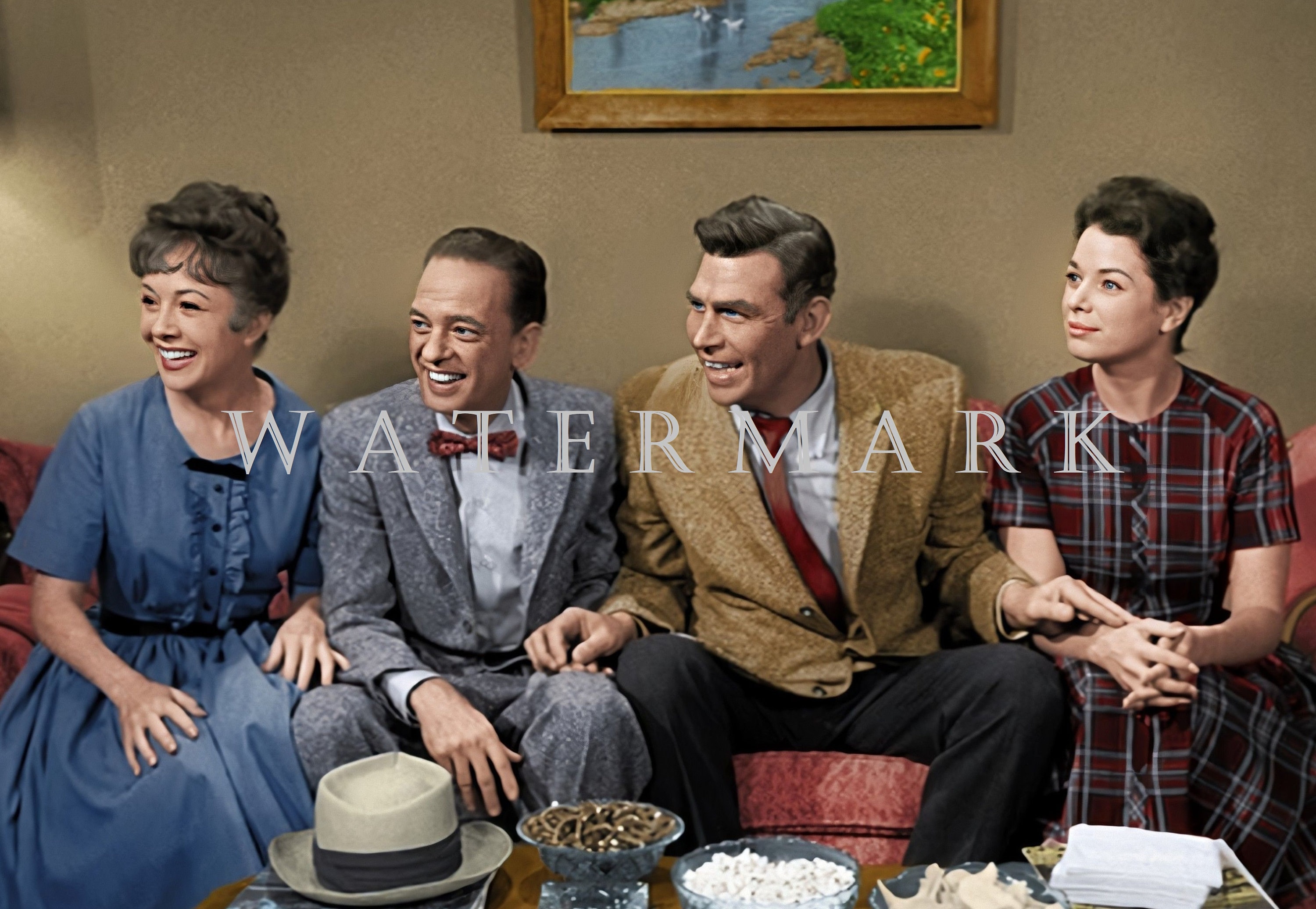 The Andy Griffith Show DIGITAL DOWNLOAD Custom COLORIZED Digital Photo - Andy, Barney, Thelma ...