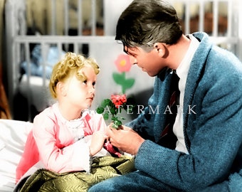 Custom DIGITAL DOWNLOAD Colorized Digital Oil Painting from the Classic Christmas Movie It's a Wonderful Life