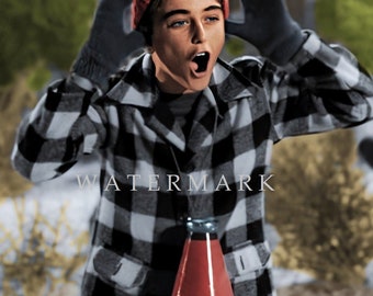 Custom DIGITAL DOWNLOAD Colorized Digital Oil Painting from the Classic Christmas Movie It's a Wonderful Life