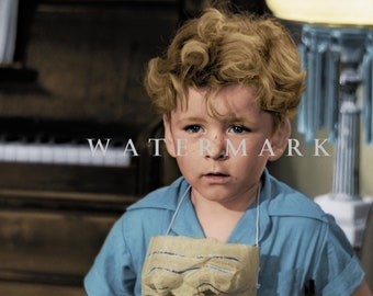 Custom DIGITAL DOWNLOAD Colorized Digital Oil Painting from the Classic Christmas Movie It's a Wonderful Life