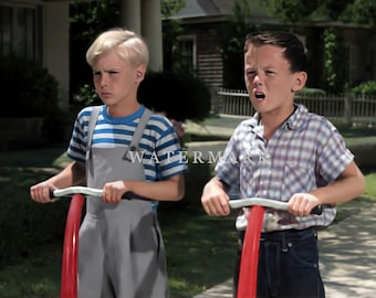 Dennis the Menace - Jay North - Joseph Kearns - Jeannie Russell - Billy Boyd Custom Colorized Digital Photo Painting DIGITAL DOWNLOAD