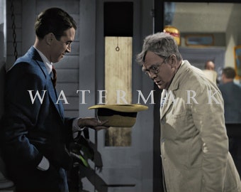 Custom DIGITAL DOWNLOAD Colorized Digital Oil Painting from the Classic Christmas Movie It's a Wonderful Life