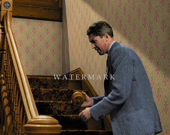 Custom DIGITAL DOWNLOAD Colorized Digital Oil Painting from the Classic Christmas Movie It's a Wonderful Life